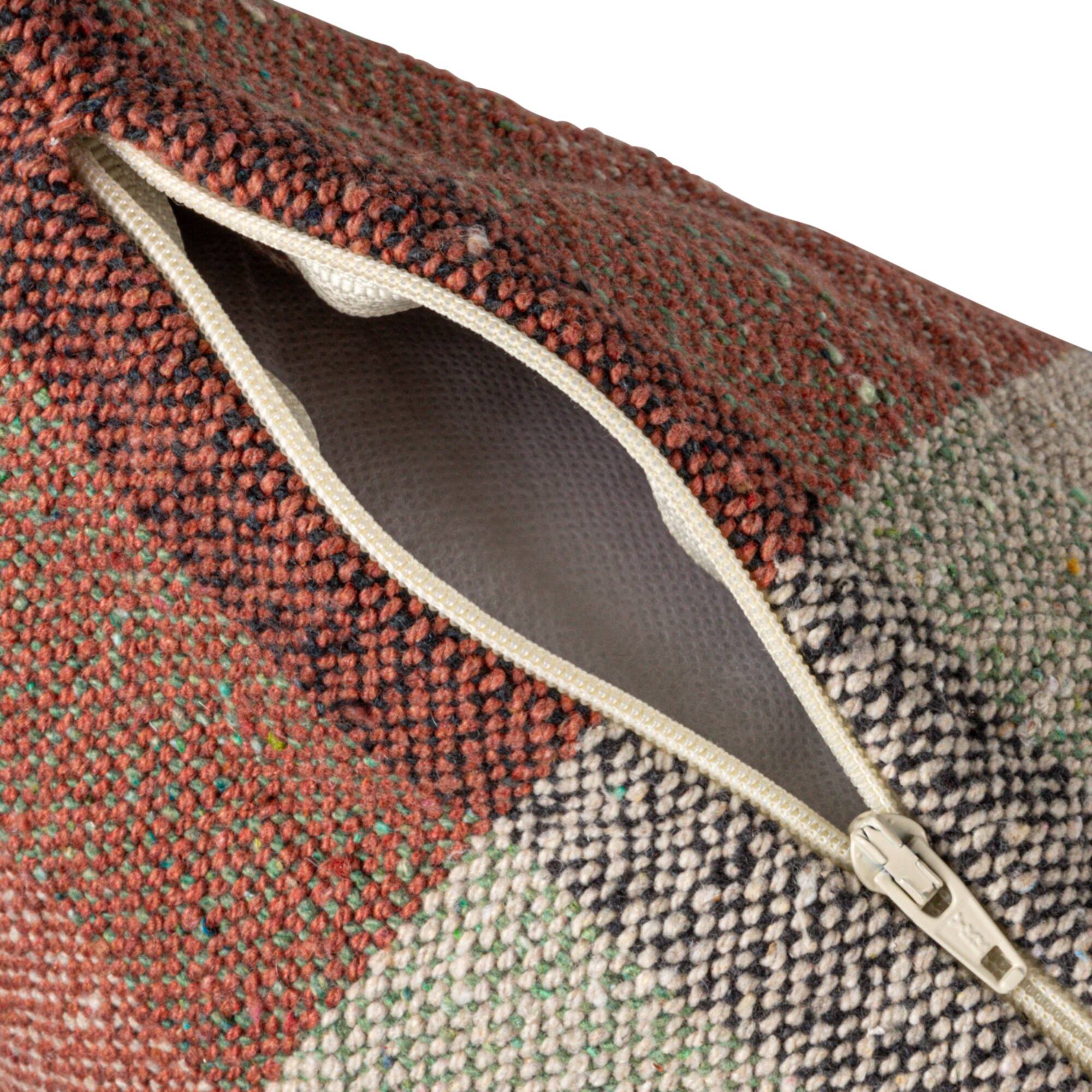 Hello Honey® Highland Hearth Woven Plaid Pillow with Braided Fringe